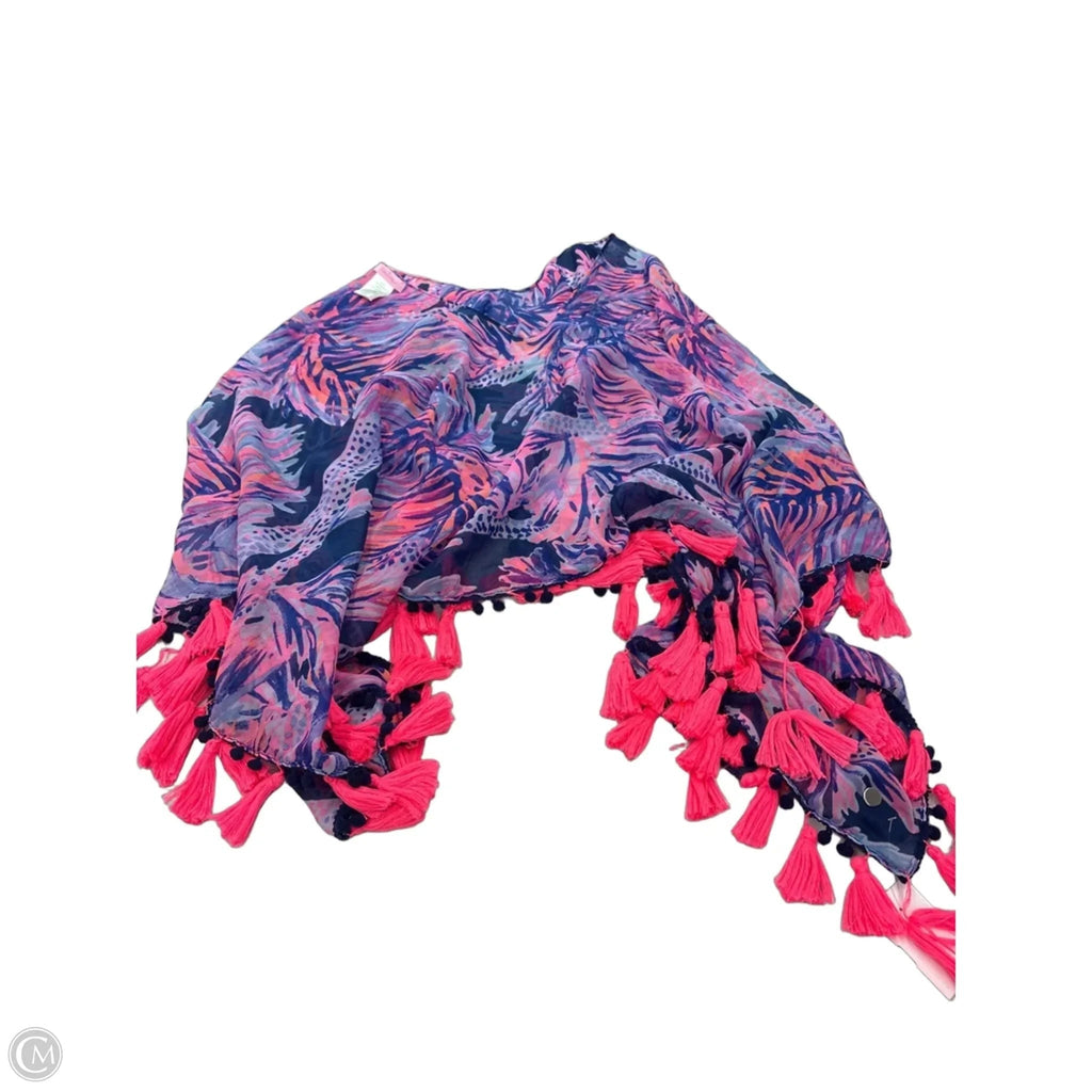 Shawl Designer By Lilly Pulitzer In Blue & Pink, Size: Osfm