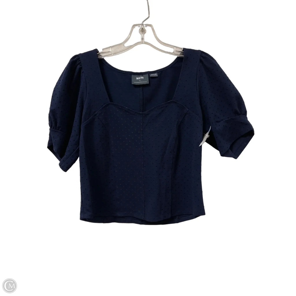 Top Short Sleeve By Maeve In Navy, Size: M