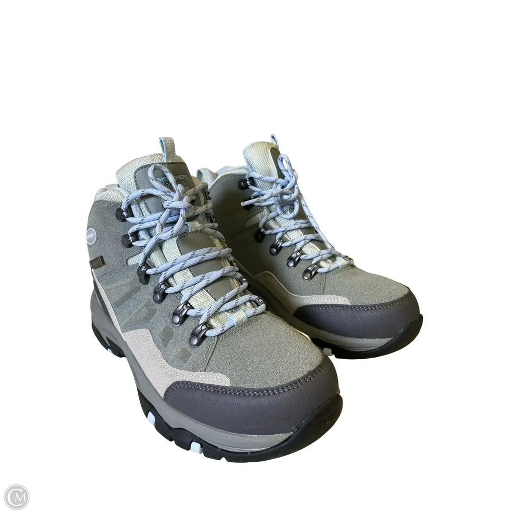 Boots Hiking By Skechers In Blue & Grey, Size: 8