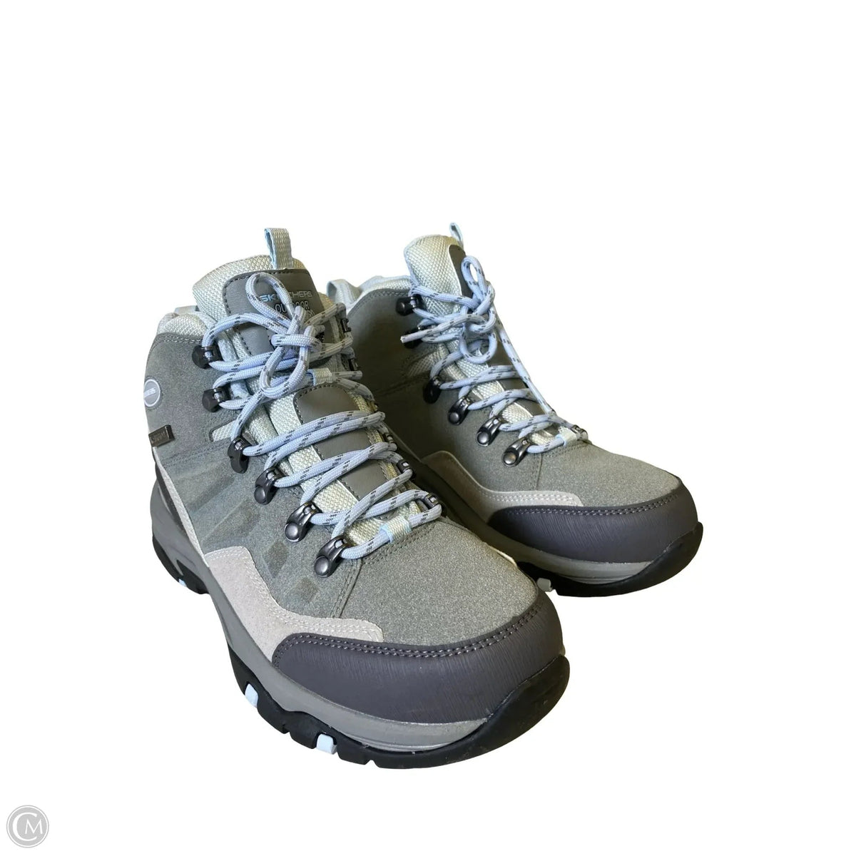 Boots Hiking By Skechers In Blue & Grey, Size: 8