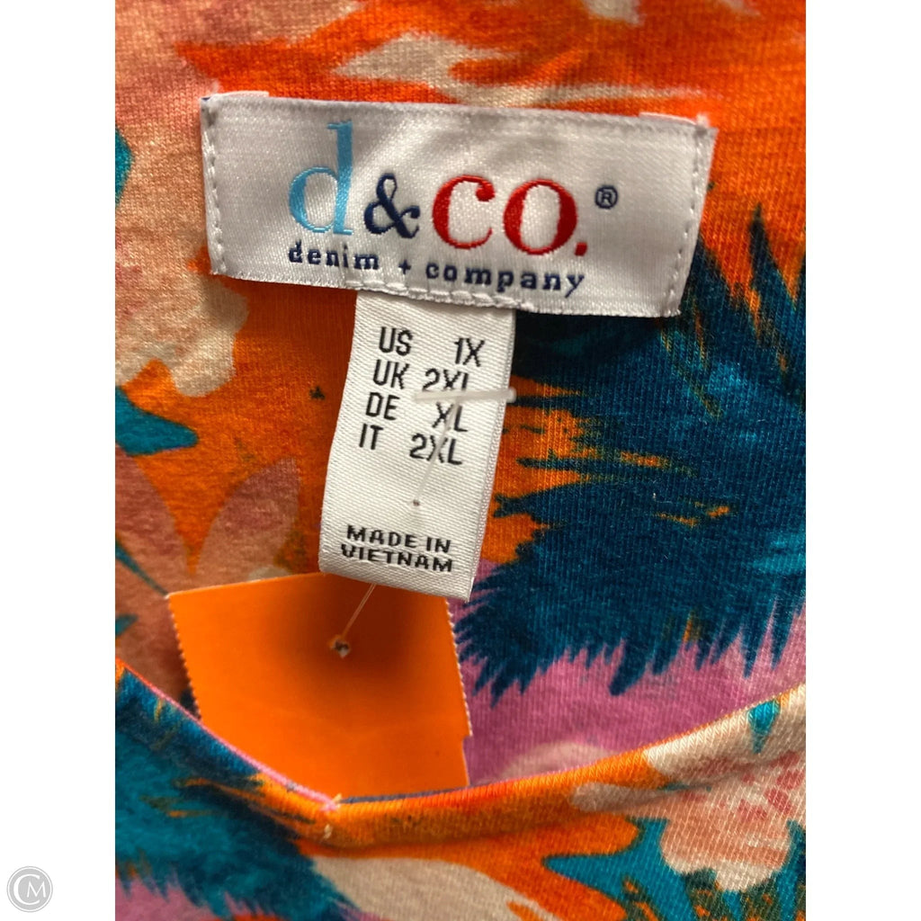 Dress Casual Maxi By Denim And Company In Orange, Size: 1x