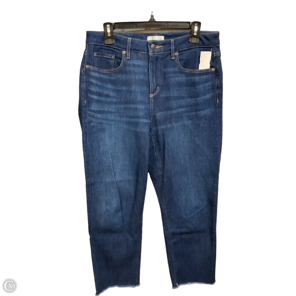 Jeans Boyfriend By Loft In Blue Denim, Size: 8