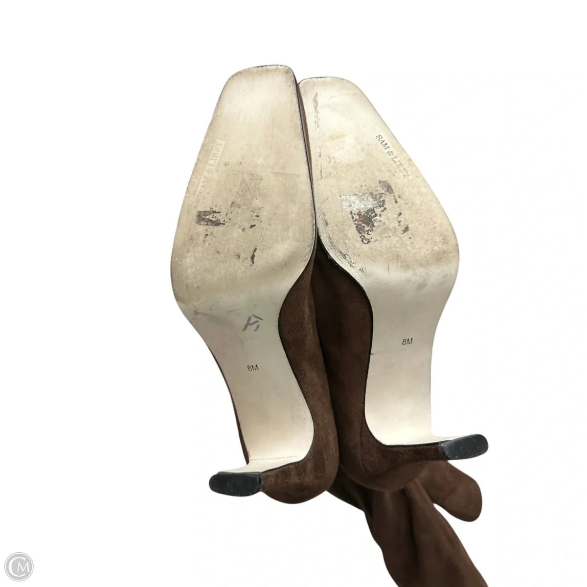 Boots Mid-calf Heels By Sam And Libby In Brown, Size: 8