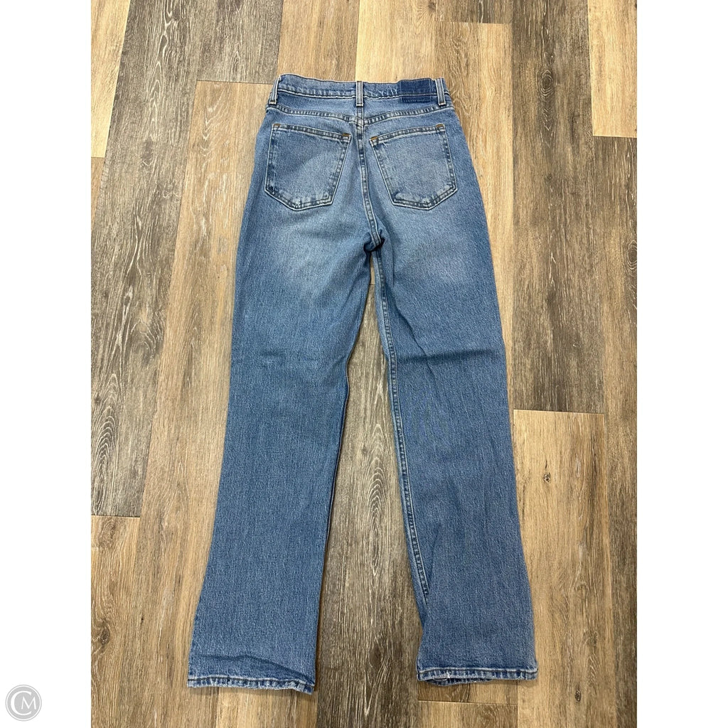Jeans Straight By Abercrombie And Fitch In Blue Denim, Size: 2