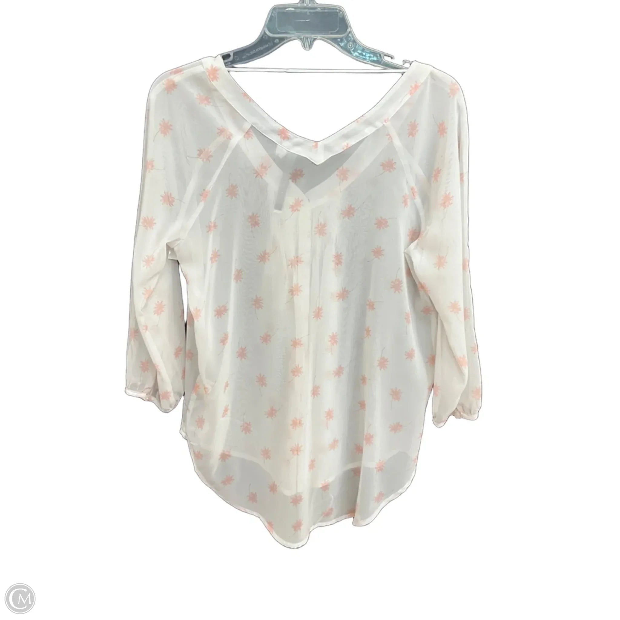 Top Long Sleeve By Lc Lauren Conrad In White, Size: S