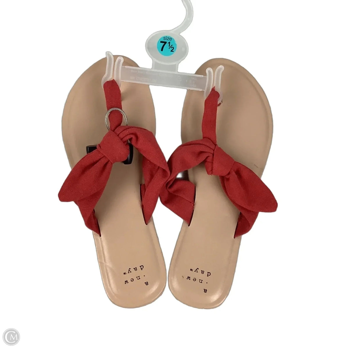 Sandals Flats By A New Day In Red, Size: 7.5