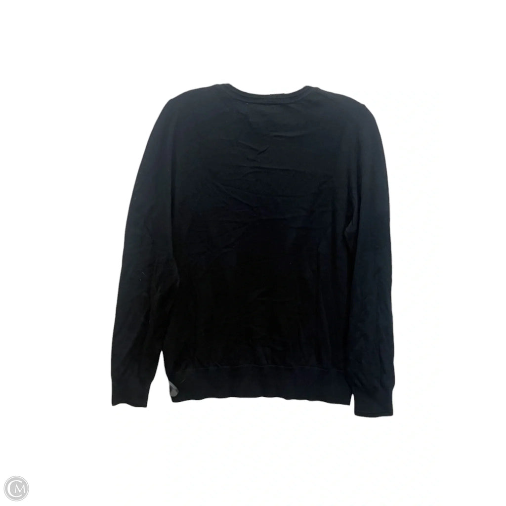Top Long Sleeve By Banana Republic In Black, Size: L