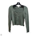 Top Long Sleeve By Abercrombie And Fitch In Green, Size: S