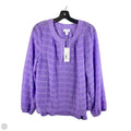 Top Long Sleeve By Liz Claiborne In Purple, Size: L