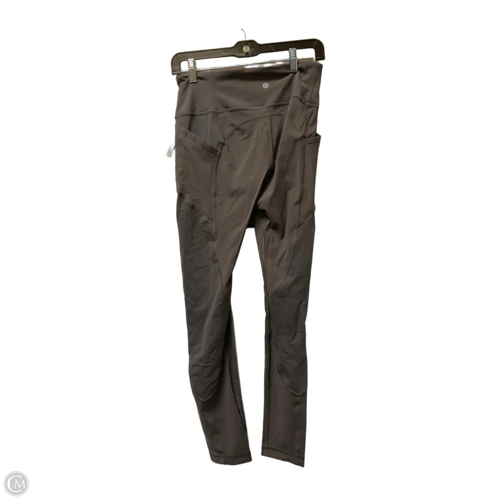 Athletic Leggings By Lululemon In Grey, Size: 4