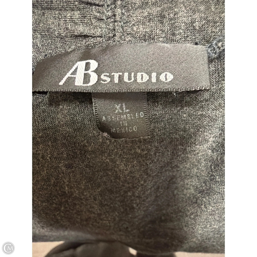Cardigan By Ab Studio In Grey, Size: Xl