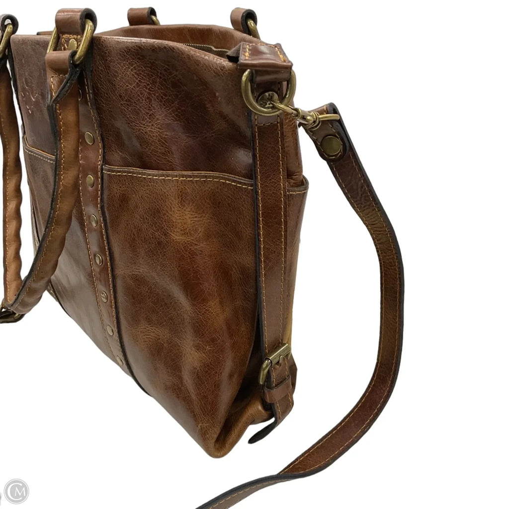 Handbag Leather By Patricia Nash, Size: Large