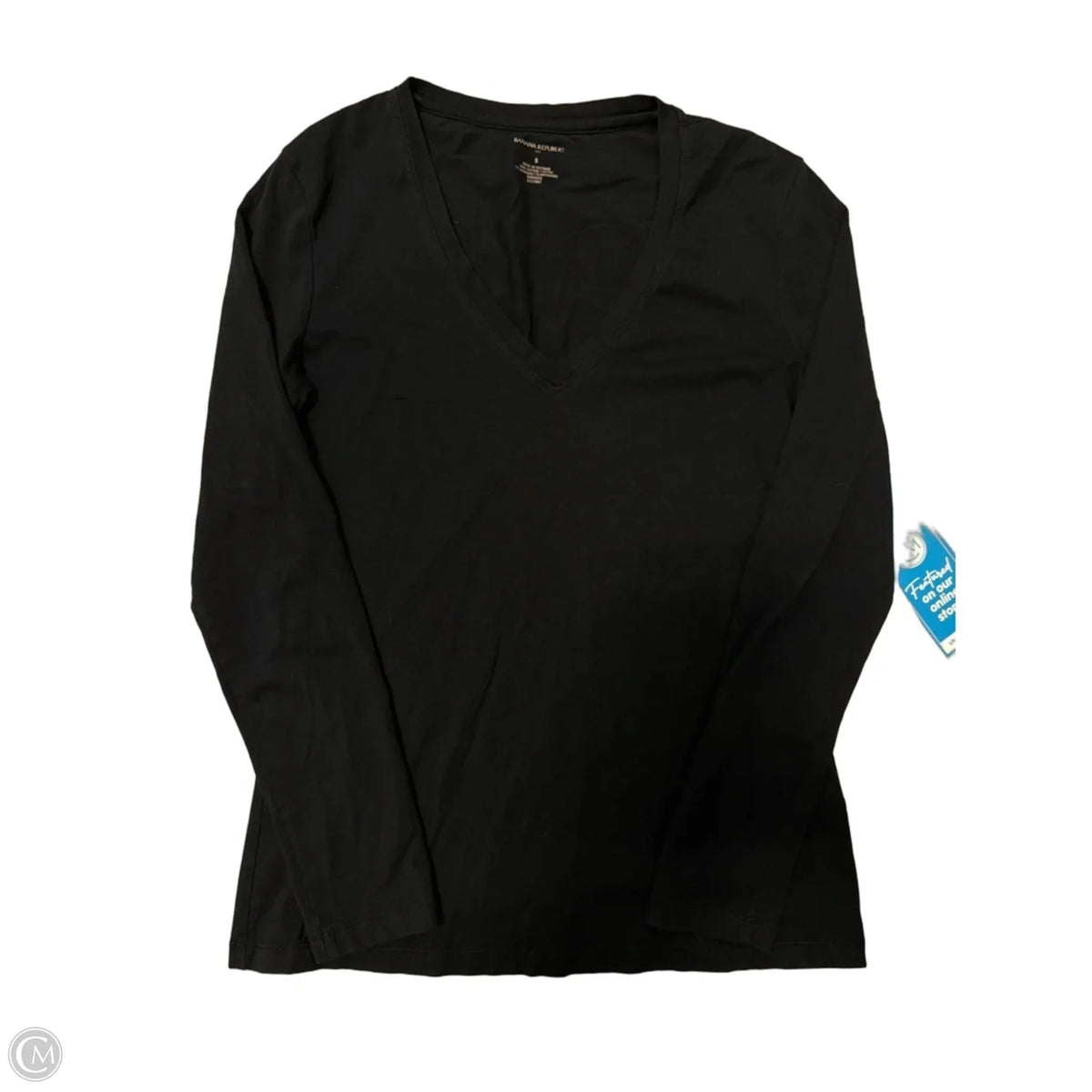 Top Long Sleeve Basic By Banana Republic In Black, Size: S