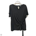 Top Short Sleeve By Premise In Black, Size: 2x