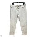 Jeans Skinny By J. Jill In Cream Denim, Size: 14