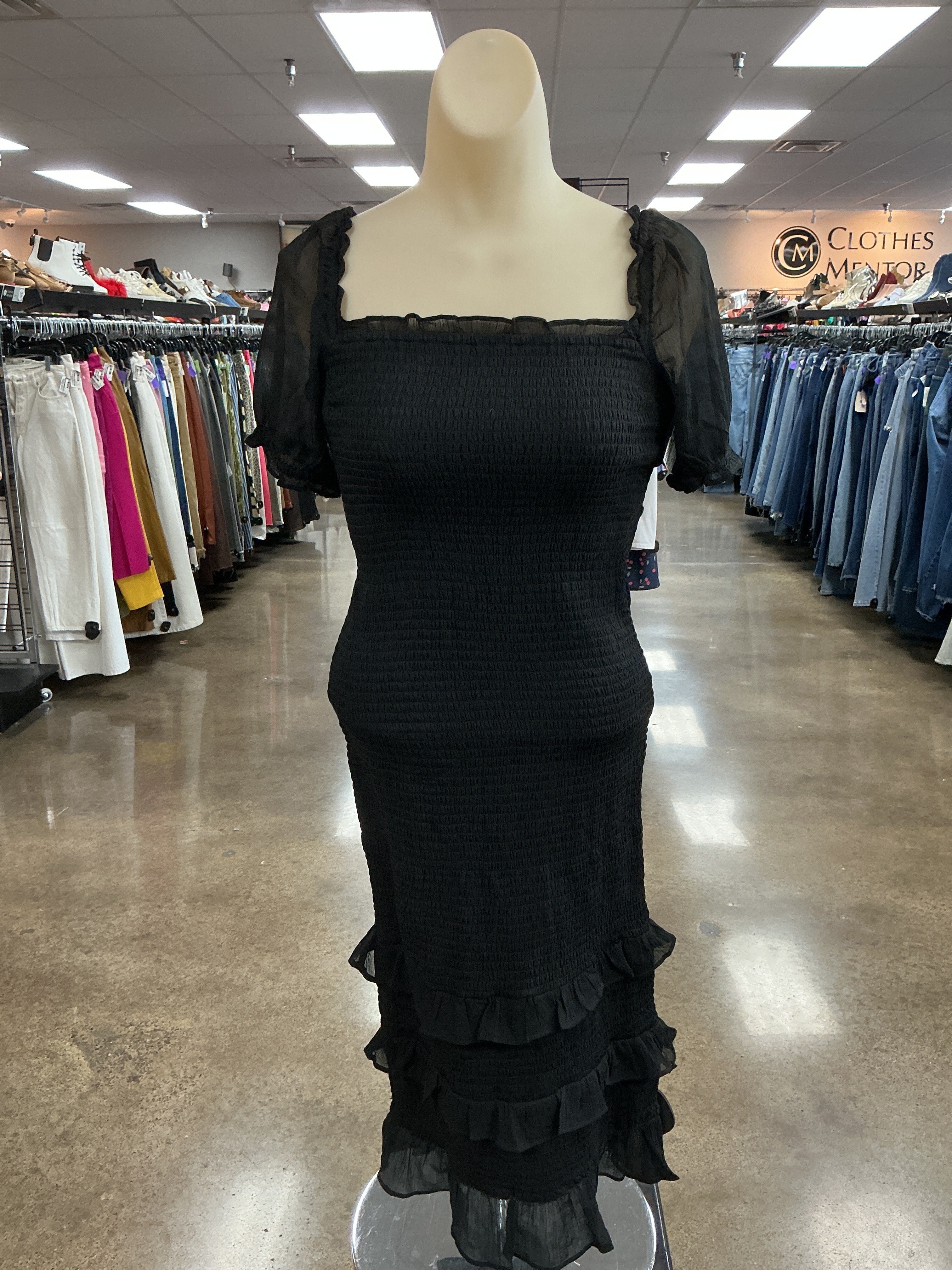 Dress Casual Maxi By Abercrombie And Fitch In Black, Size:Xs