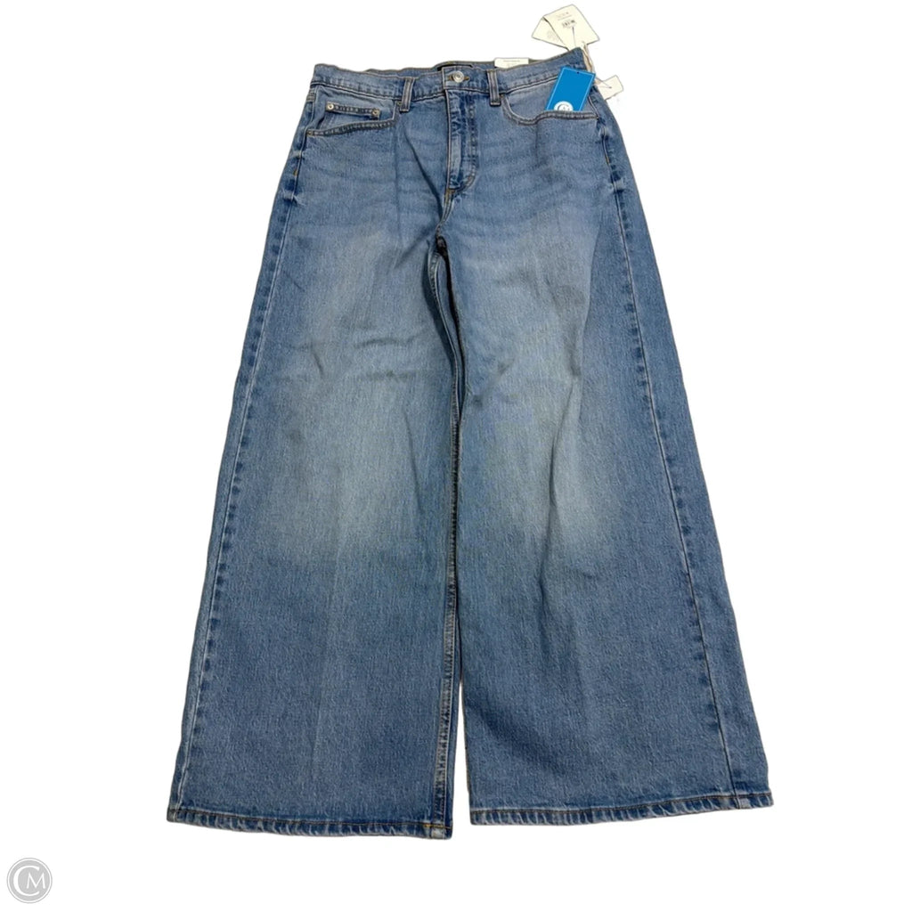 New! Jeans Wide Leg By Free Assembly In Blue, Size: 12