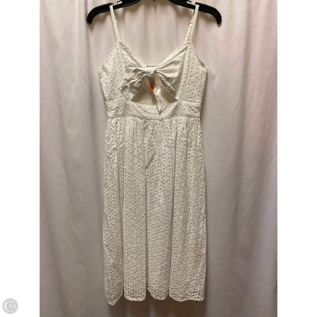 Dress Casual Midi By Michael By Michael Kors In White, Size: Xs