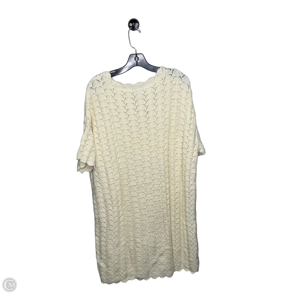 Dress Casual Short By A New Day In Cream, Size: 1x