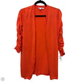 Sweater Cardigan By Chicos In Orange, Size: M