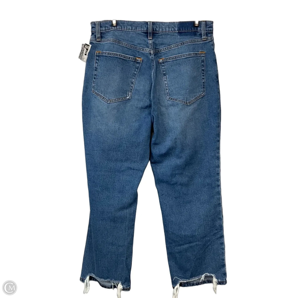 Jeans Straight By Abercrombie And Fitch In Blue Denim, Size: 12