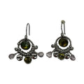 Earrings Dangle/Drop By Lia Sophia In Green & Silver