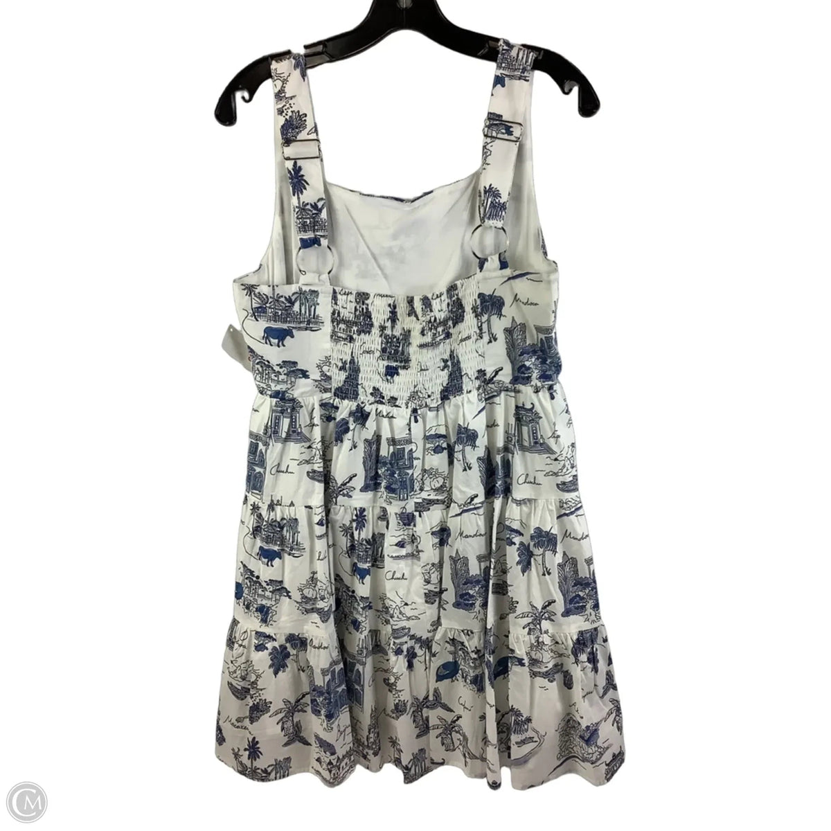 Dress Party Short By Entro In Blue & White, Size: L