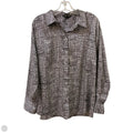 Blouse Long Sleeve By Banana Republic In Black & White, Size: Xl
