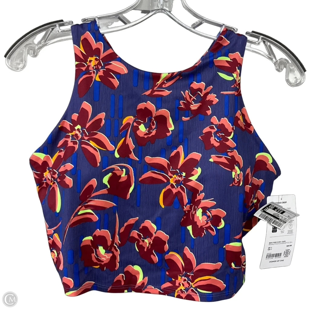 Athletic Tank Top By Athleta In Floral Print, Size: M