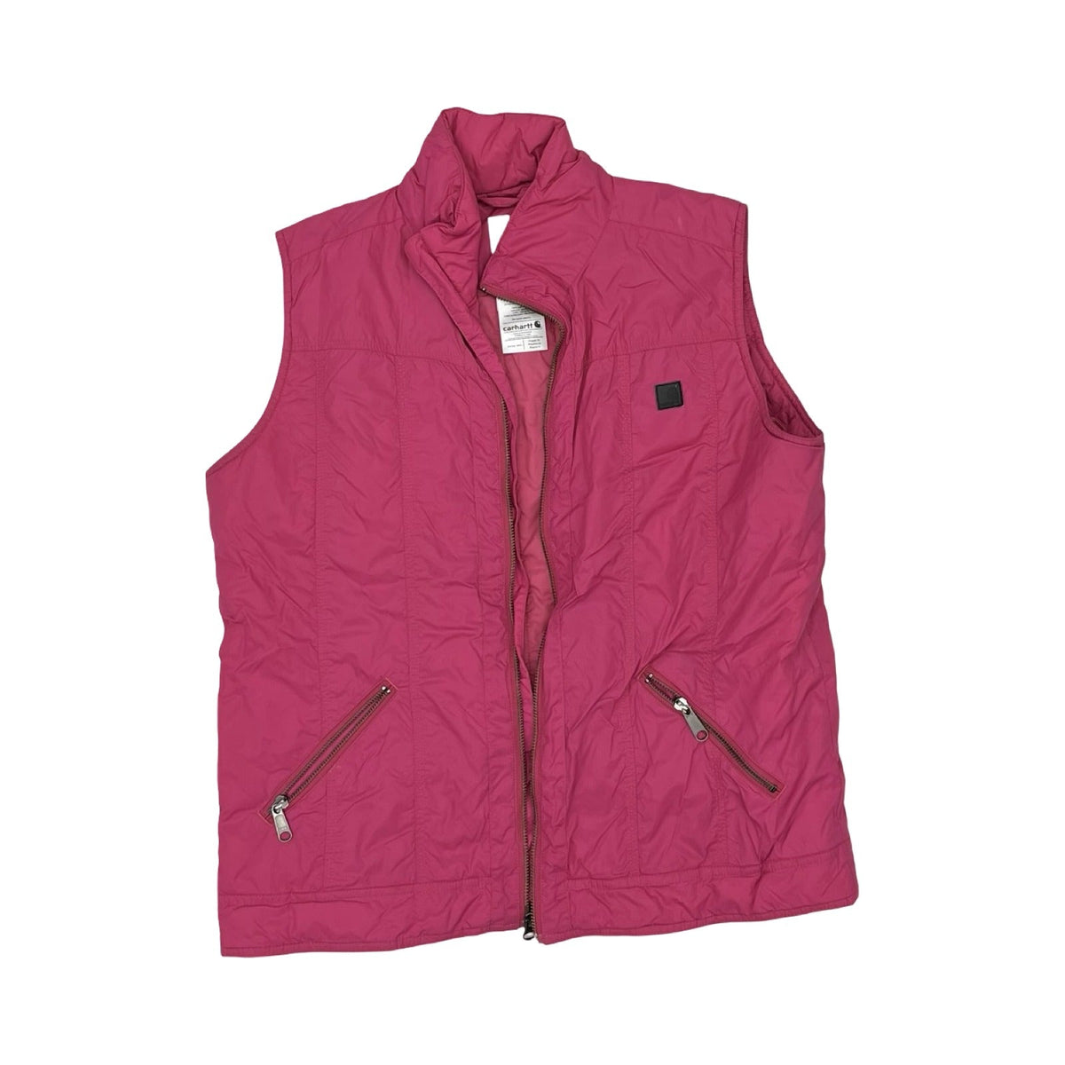 Vest Puffer & Quilted By Carhartt In Pink, Size:M