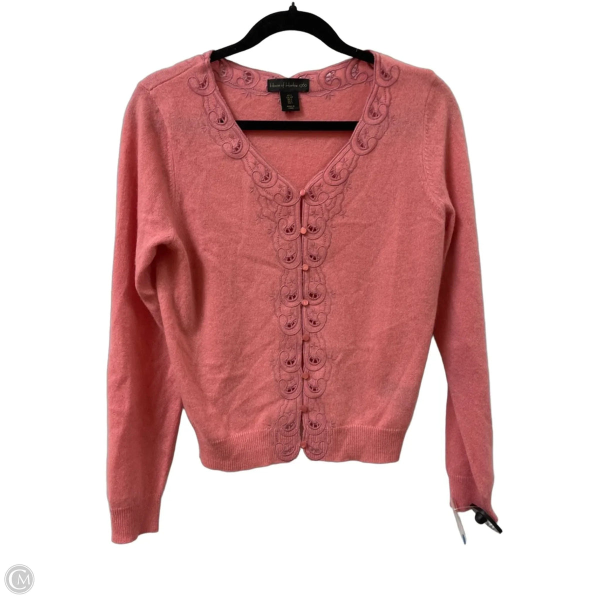Sweater Cardigan Cashmere By House Of Harlow In Pink, Size: S