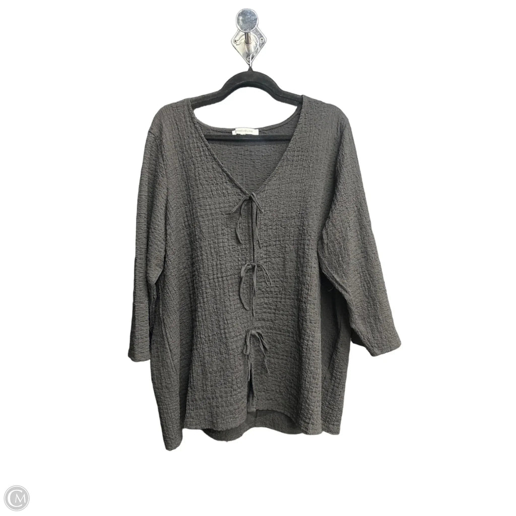Blouse Long Sleeve By Rose And Olive In Black, Size: Xl