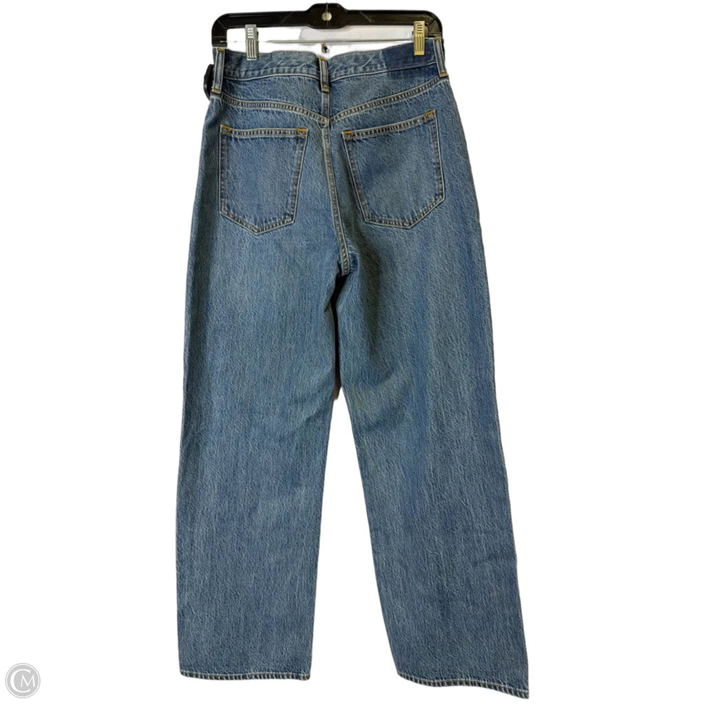 Jeans Wide Leg By Abercrombie And Fitch In Blue Denim, Size: 4