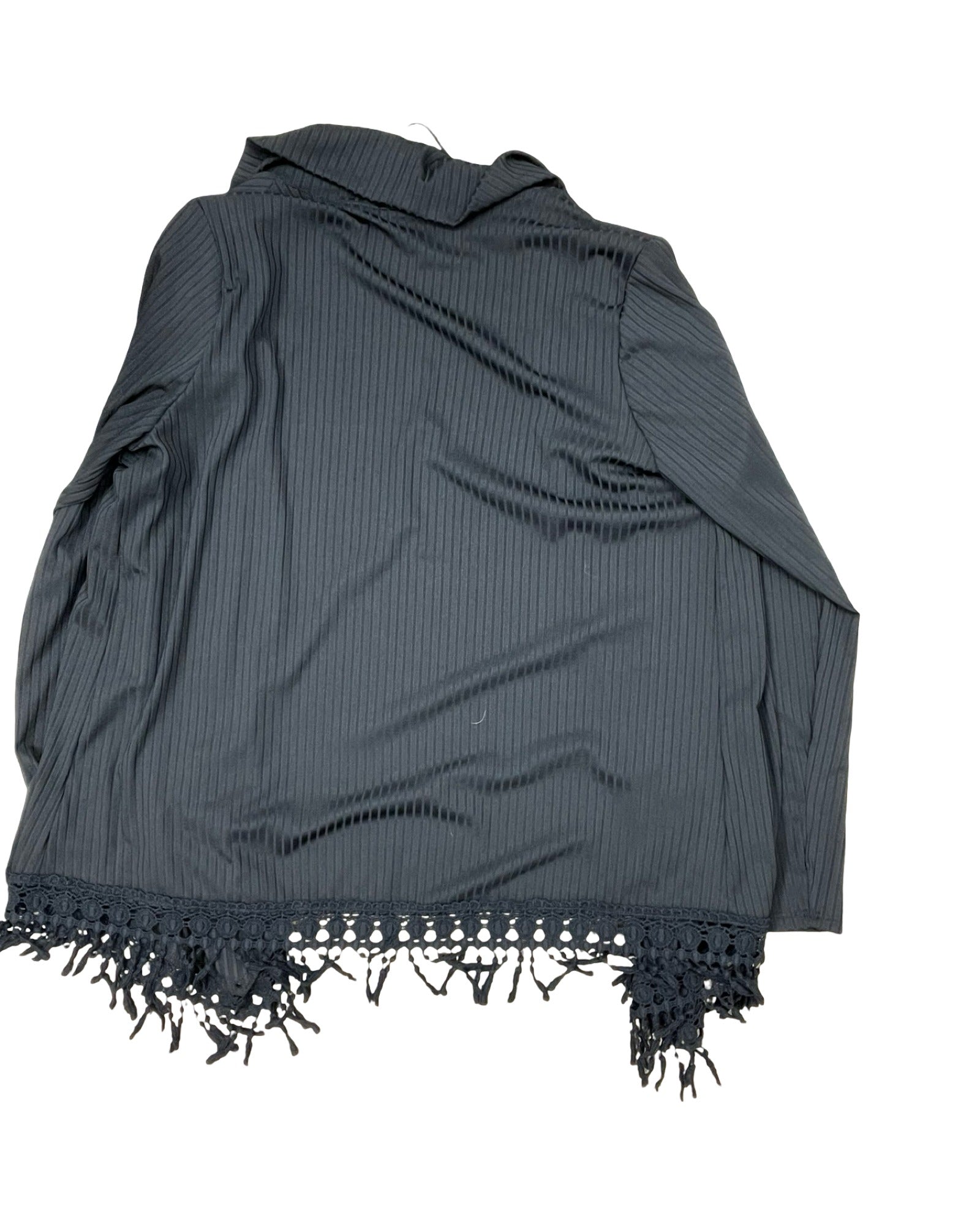 Cardigan By Relativity In Black, Size:1X
