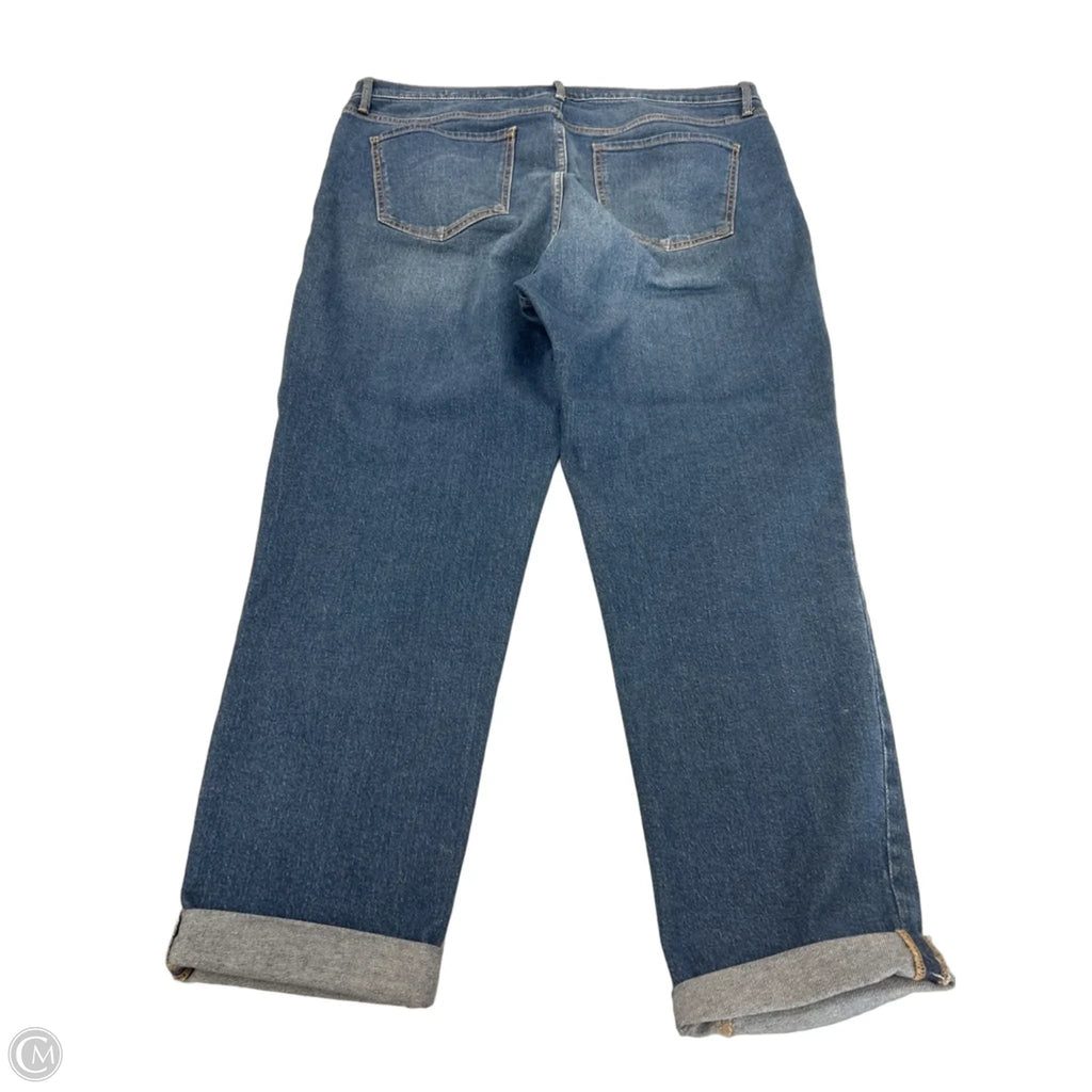 Jeans Boyfriend By Gloria Vanderbilt In Blue Denim, Size: 14