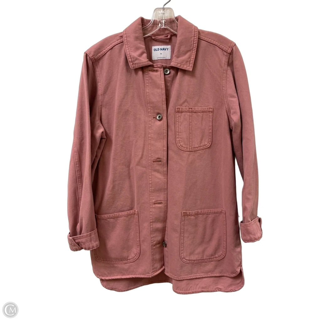 Jacket Denim By Old Navy In Pink, Size: Xs
