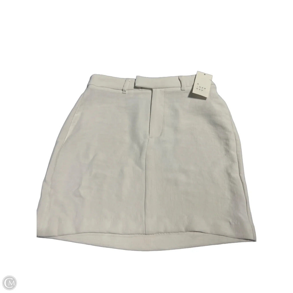 Skirt Mini & Short By A New Day In Cream, Size: S