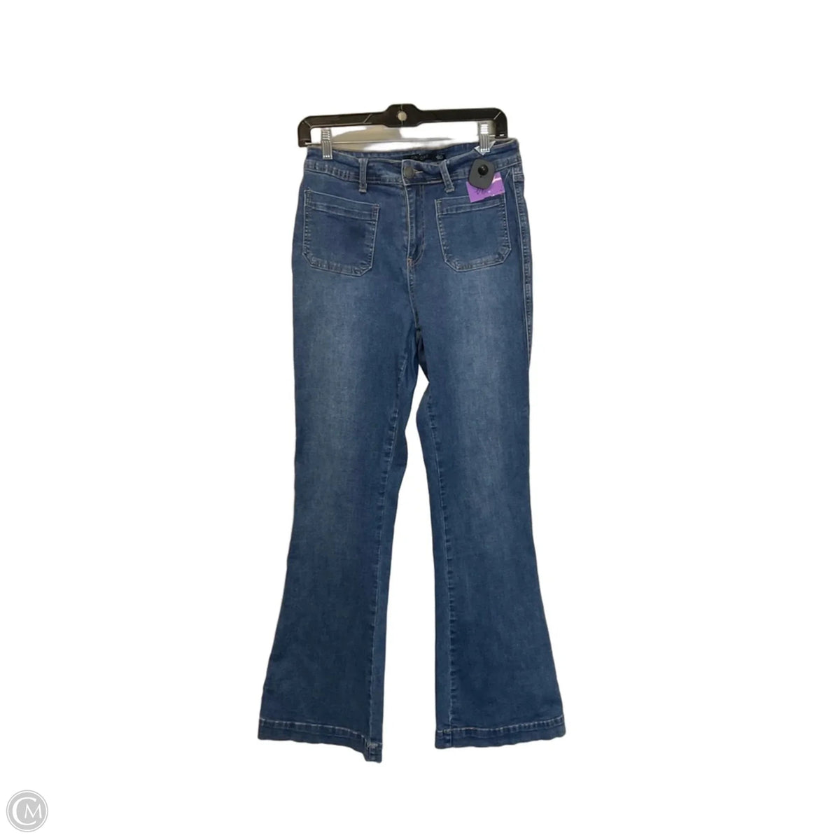 Jeans Flared By One 5 One In Blue Denim, Size: 6