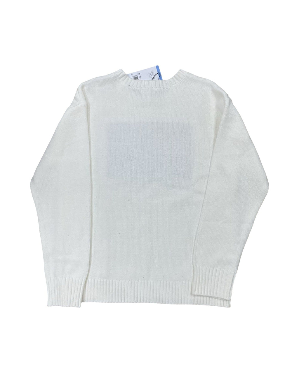 Sweater By Mighty Fine In White, Size:L