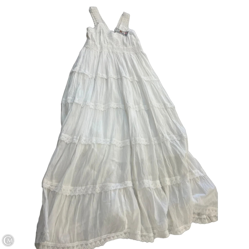 Dress Casual Maxi By India Boutique In White, Size: S