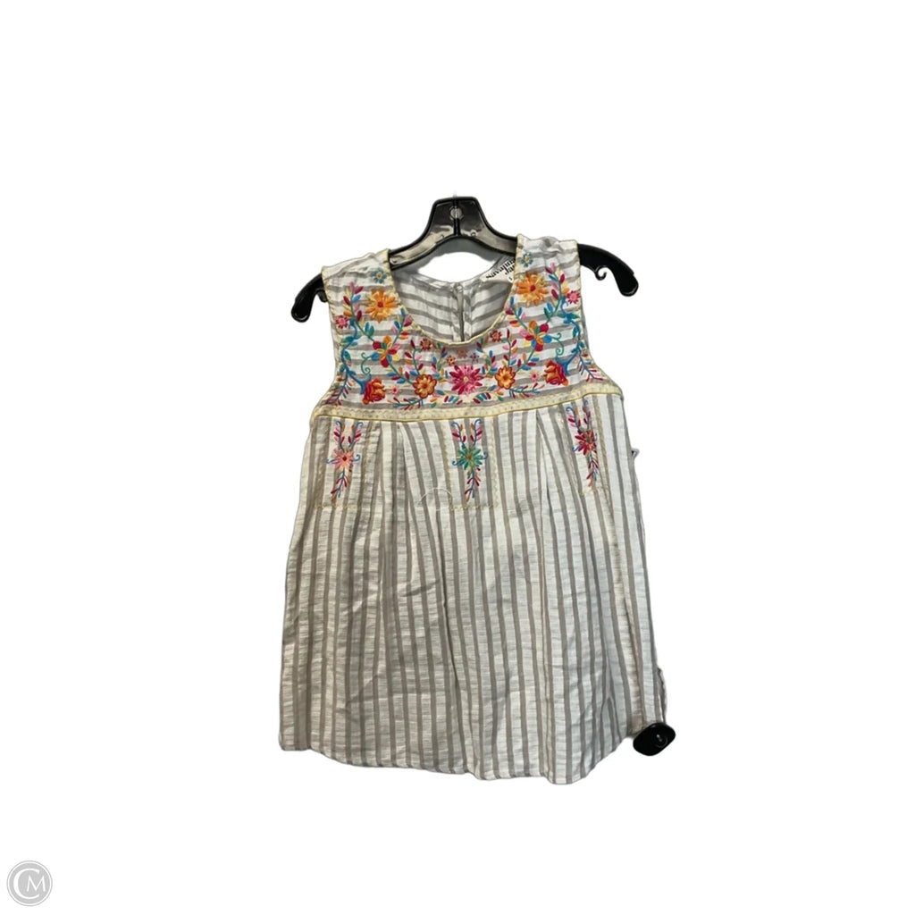 Top Sleeveless By Savanna Jane In Cream, Size: S