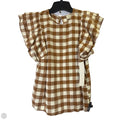 Top Short Sleeve By A New Day In Plaid Pattern, Size: Xs