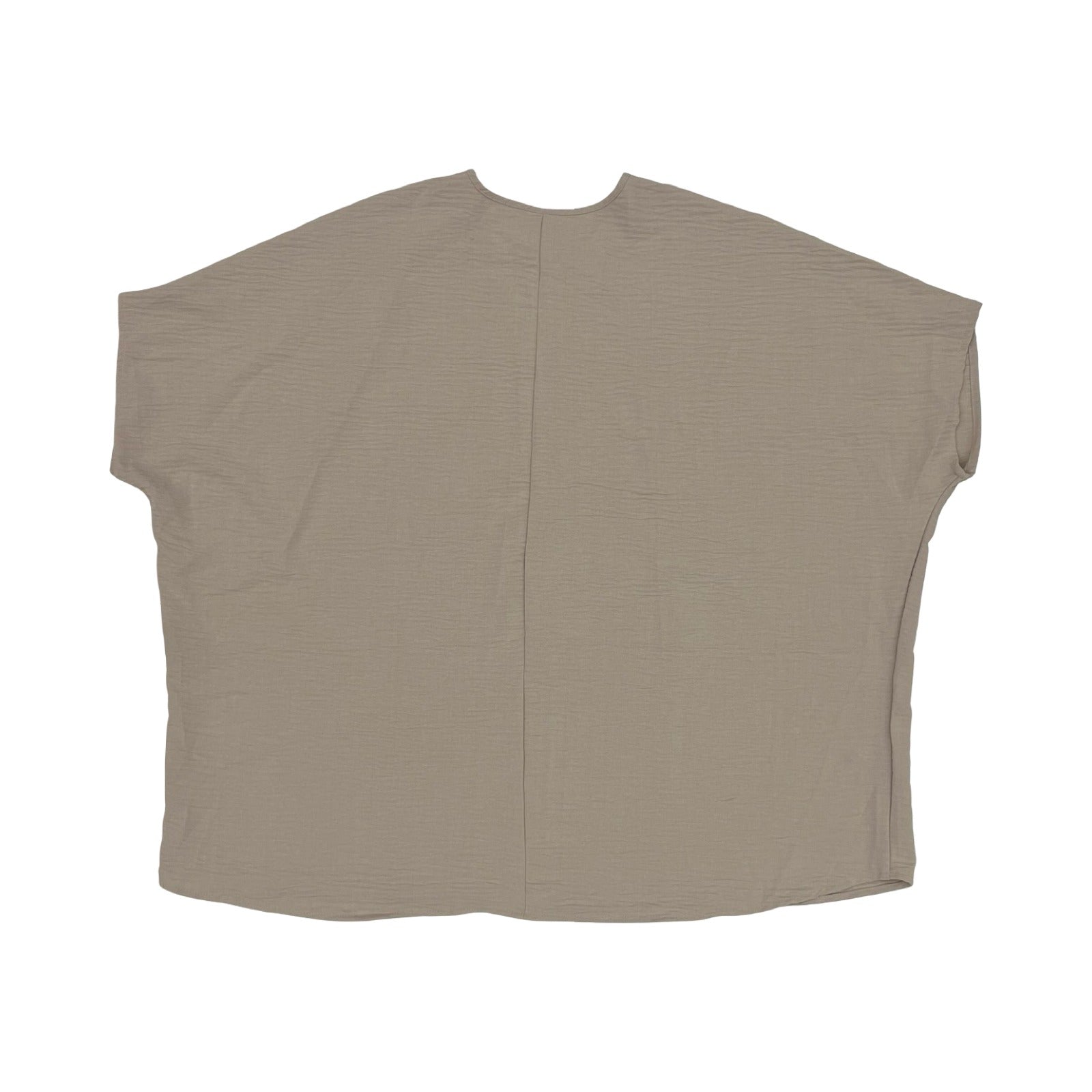 Blouse Ss By Zenana In Tan, Size:M