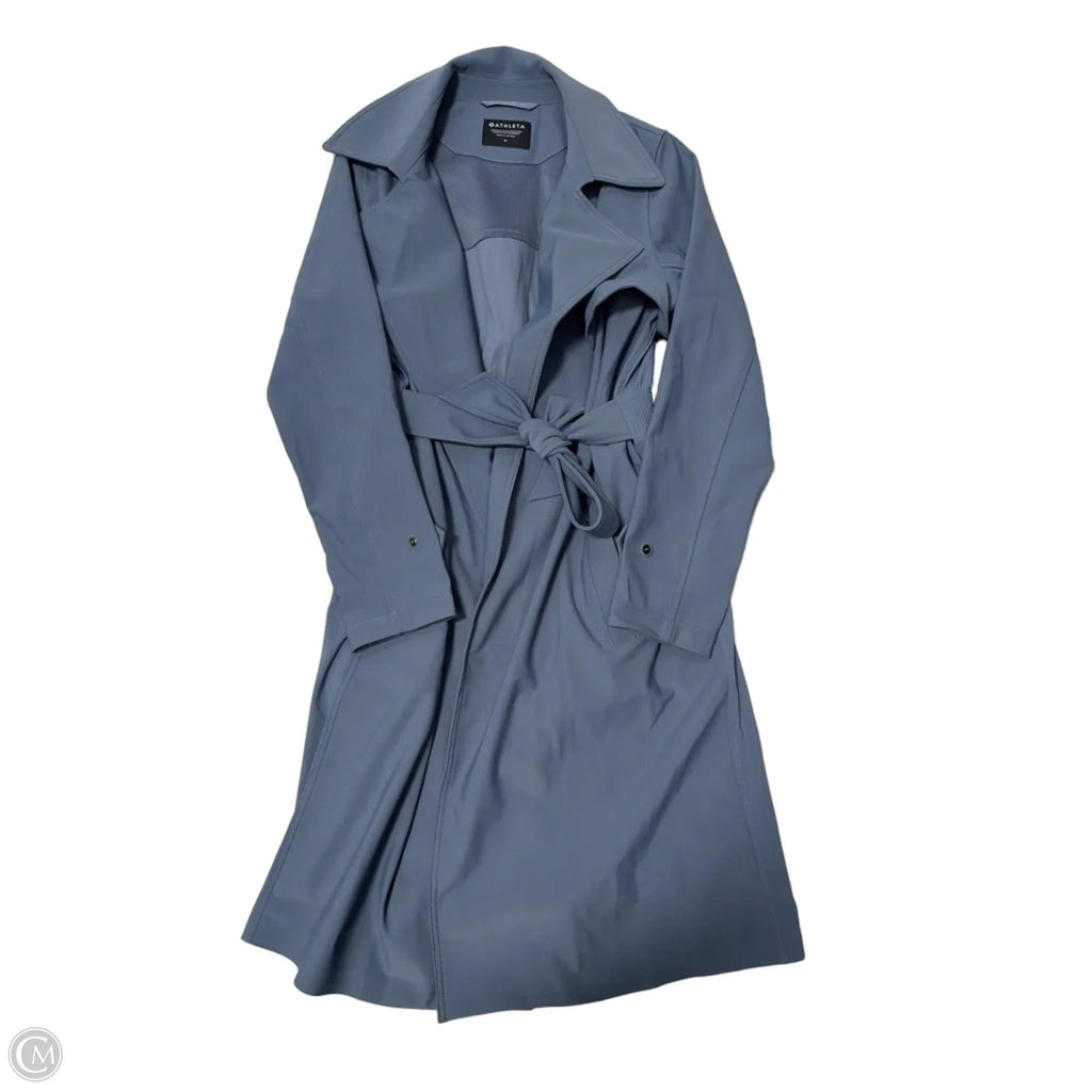 Athleta Stella Trench Designer Coat In Grey, Size: M