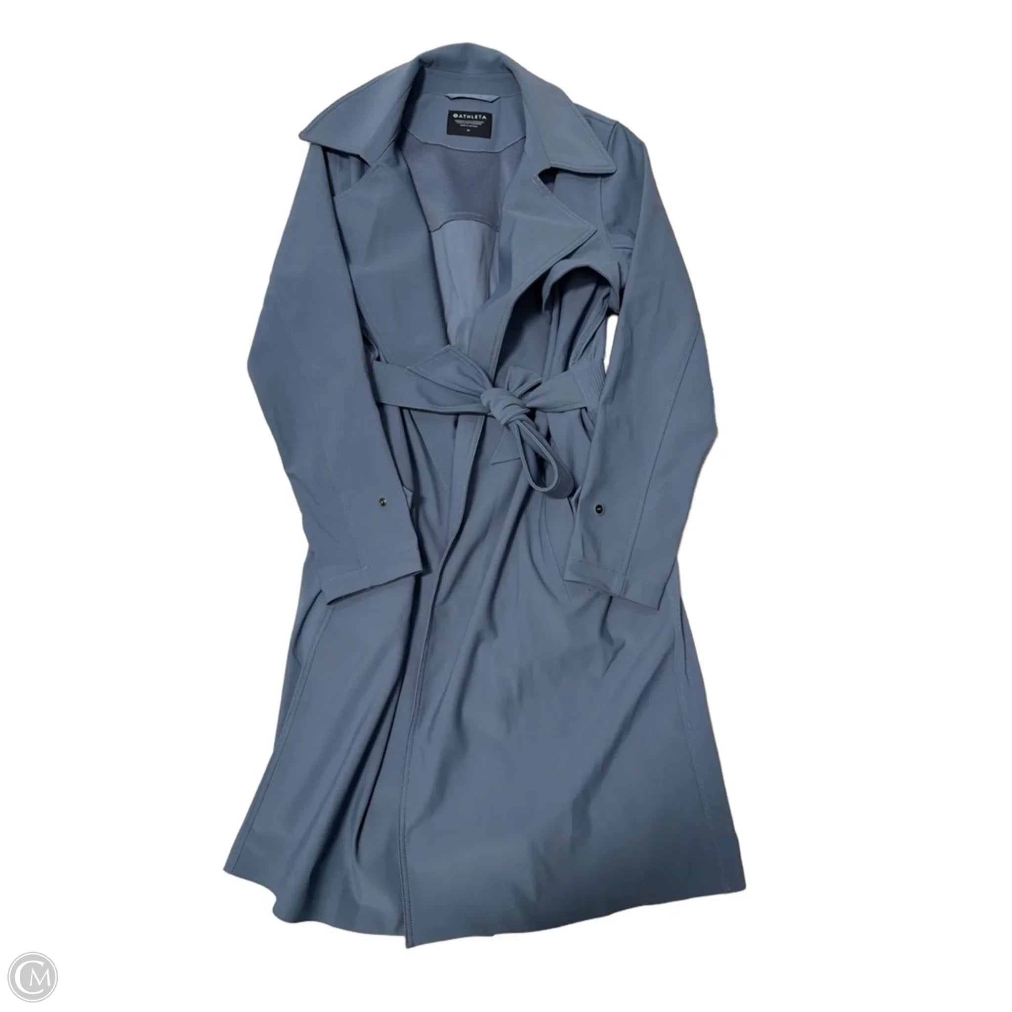 Athleta Stella Trench Designer Coat In Grey, Size: M