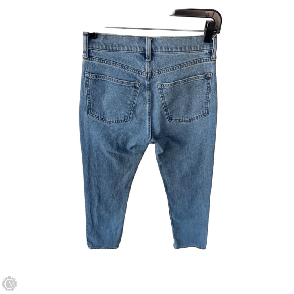 Jeans Straight By Gap In Blue Denim, Size: 4
