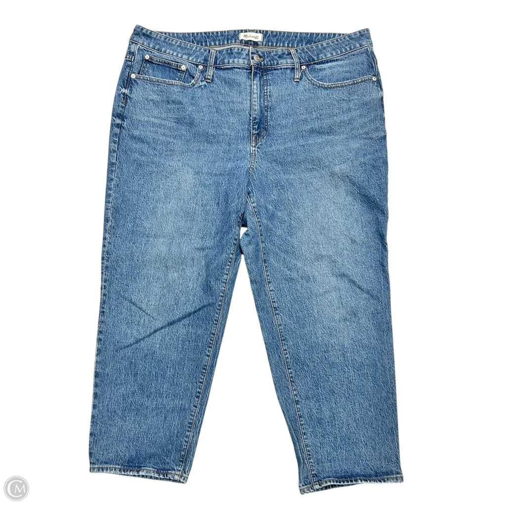 Jeans Straight By Madewell In Blue Denim, Size: 20