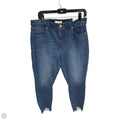 Jeans Skinny By Loft In Blue Denim, Size: 14