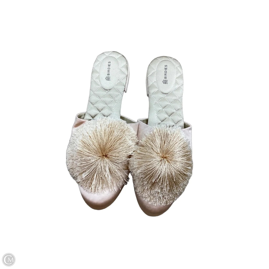 Shoes Flats By Birdies In Gold, Size: 9