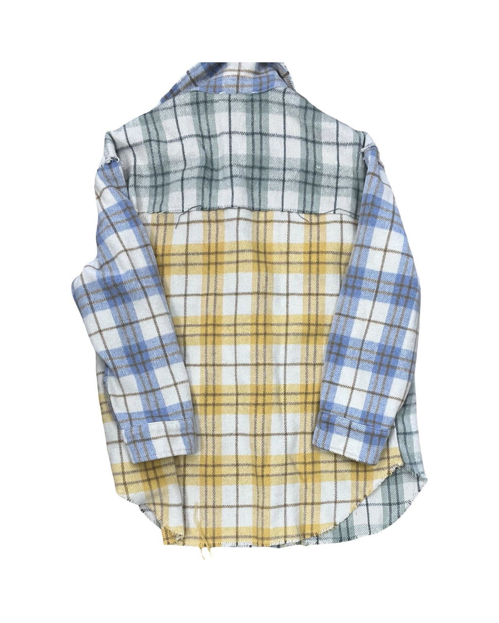 Jacket Shirt By Polagram In Cream & Green, Size:S